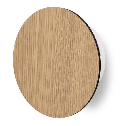 [TOK/1901-160-65] APLIQUE DIFUSOR CIRCULAR 6W MADERA ROBLE AMERICANO 16CM - TOKIO