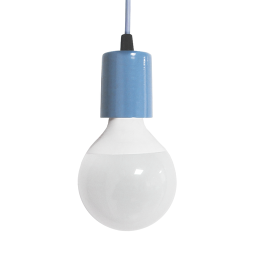 [BELL005/CE] COLGANTE CAPUCHON SIMPLE COLOR CELESTE PASTEL.  - SPOTSLINE