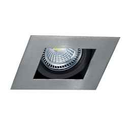 [E4111DACEGU] EMBUTIDO P/DICRO LED 1 LUZ ACERO C/ZOC.  - SPOTSLINE