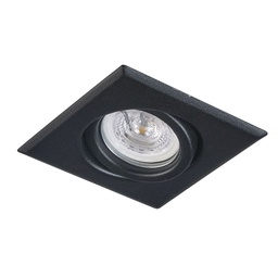 [E43NTXSZ] SPOT EMBUTIR P/DICRO GU10 10X10CM NEGRO TEXTURADO S/ZOCALO  - SPOTSLINE