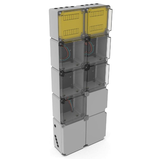 [VARI/4005S] COLUMNA GABINETE P/ 5 MEDIDORES MONOFASICO EDESUR  - VARIPLAST