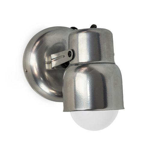 [SJ/LR8100-28] APLIQUE DE PARED CARILO 1 LUZ BASE REDONDA E27 PLATEADO - SAN JUSTO