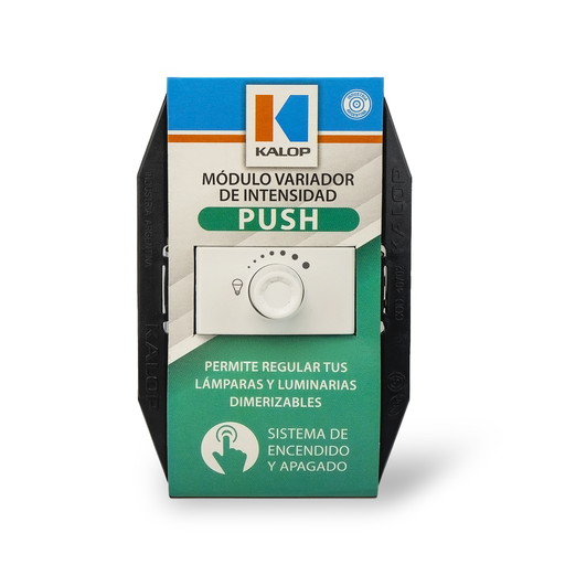 [KS40468] MODULO VARIADOR DE INTENSIDAD PUSH BLANCO - KALOP