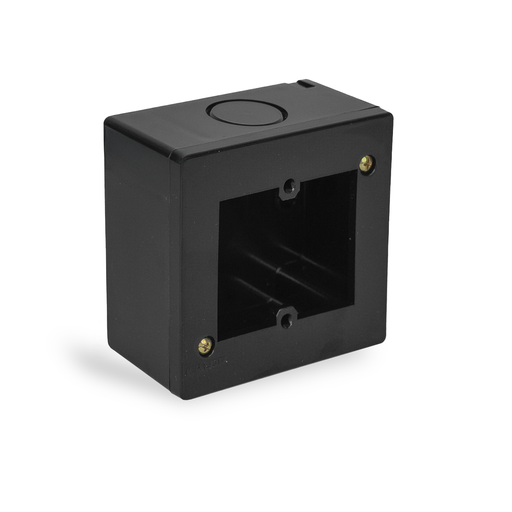 [KL42506] CAJA SIGMA PARA BASTIDOR MIGNON 5X5CM SOBREPONER IP40 NEGRA - KALOP