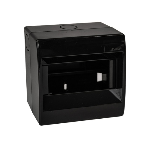 [KL02486] CAJA PARA TERMICA 6 MODULOS DIN SOBREPONER NEGRA - KALOP