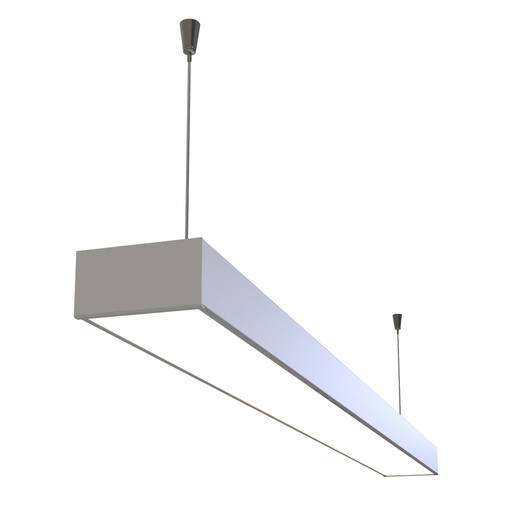 [LINE2L/1200B] LINE LISTON COLGANTE LINEAL 2X18W 120CM P/TUBO LED BLANCO - SPOTSLINE