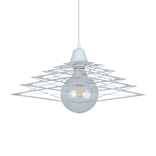 [C-187B/T] COLGANTE CHAPA YORK 32X32CM BLANCO - FERROLUX