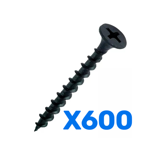 [1000MADERA] TORNILLO CON TROMPETA MADERA 6X1 PULG (x 1000U)