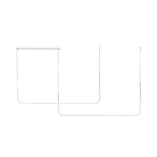 [19069/BL] COLGANTE ALUMINIO LED 42W LUZ CALIDA BOB BLANCO - 180 ILUMINACION