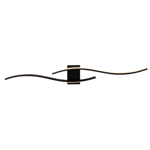 [19206] APLIQUE LED 36W LUZ DIA/NEUTRA/CALIDA TIARA NEGRO - 180 ILUMINACION