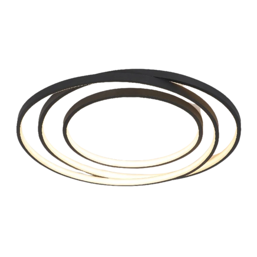 [19110] APLIQUE LED 46W LUZ CALIDA TRAZO NEGRO - 180 ILUMINACION