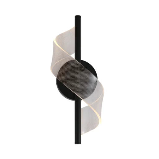 [19177] APLIQUE LED 12W LUZ DIA/NEUTRA/CALIDA ENCHANTED PARED NEGRO - 180 ILUMINACION