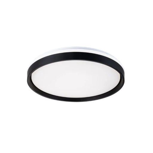 [19138/RE/NE] APLIQUE LED REDONDO 48W LUZ CALIDA SPLIT NEGRO - 180 ILUMINACION