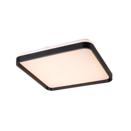 [19138/CU/NE] APLIQUE LED CUADRADO 48W LUZ CALIDA NIZA NEGRO - 180 ILUMINACION