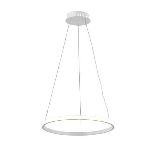[19131/40/BL] COLGANTE LED 24W LUZ CALIDA 40CM SIMP M BLANCO - 180 ILUMINACION
