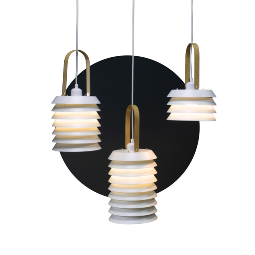 [19156] COLGANTE 3 LUCES E27 NEWDIX BLANCO - 180 ILUMINACION