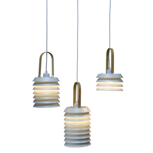 [19156] COLGANTE 3 LUCES E27 NEWDIX BLANCO - 180 ILUMINACION
