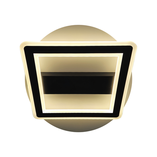 [19128] APLIQUE LED SMART 30W LUZ DIA/NEUTRA/CALIDA DIMERIZABLE ENMARQUE NEGRO - 180 ILUMINACION