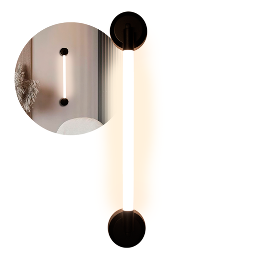 [19164/6] APLIQUE LED 6W LUZ DIA/NEUTRA/CALIDA HANG S NEGRO - 180 ILUMINACION