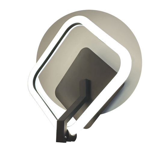 [19194/NE] APLIQUE LED 15W LUZ DIA/NEUTRA/CALIDA DEPLAY NEGRO - 180 ILUMINACION