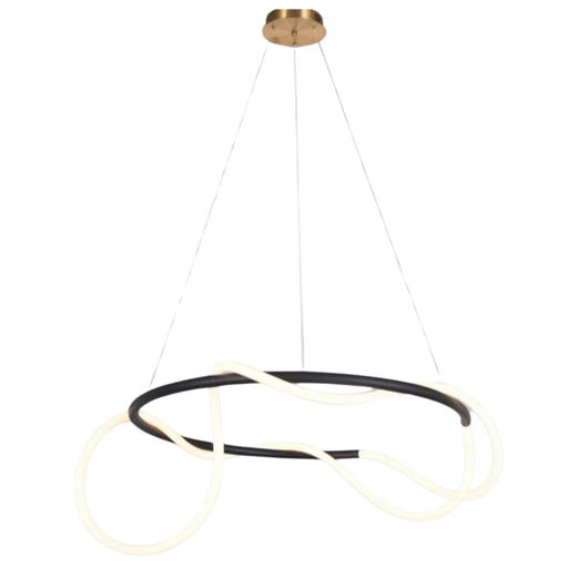 [19174] COLGANTE LED 50W LUZ CALIDA SUTIL COLGANTE NEGRO - 180 ILUMINACION