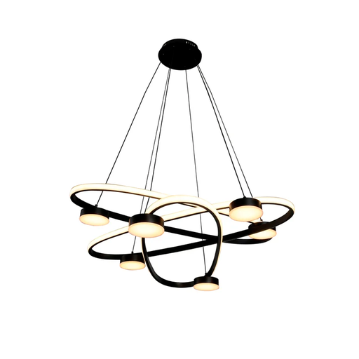 [18020/NE] COLGANTE SUSPENSION LED 72W LUZ CALIDA MASSIVE NEGRO - 180 ILUMINACION