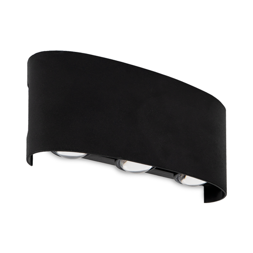 [NOV/NL-BM6WC] APLIQUE BIDIRECCIONAL 3 LUCES 6W LUZ CALIDA NEGRO - NOVA