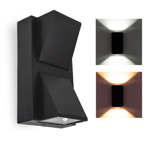 [NOV/NL-BC6WC] APLIQUE BIDIRECCIONAL PIRAMIDAL 6W LUZ CALIDA NEGRO - NOVA