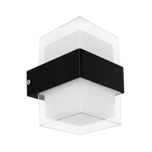 [NOV/NL-BC10WC] APLIQUE BIDIRECCIONAL CUADRADO 10W LUZ CALIDA NEGRO - NOVA