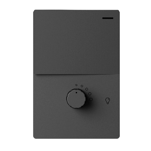 [MILAN-1CN-1D-G] LLAVE DE LUZ ARMADA PUNTO Y DIMMER LED GRIS MILAN BASTIDOR METALICO - MACROLED