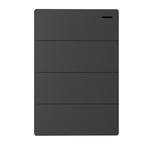 [MILAN-4CN-G] LLAVE DE LUZ ARMADA 4 PUNTOS GRIS MILAN BASTIDOR METALICO - MACROLED