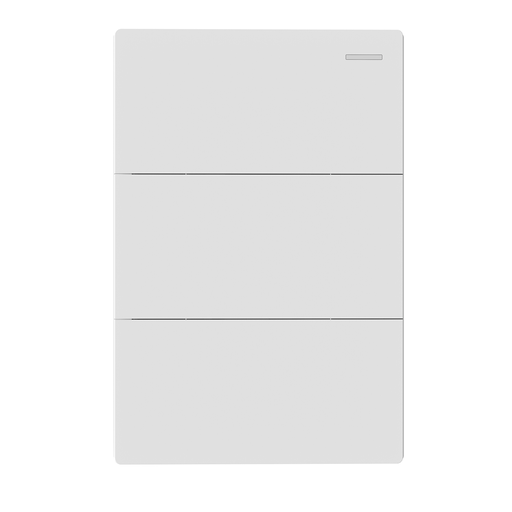 [MILAN-3CN-B] LLAVE DE LUZ ARMADA 3 PUNTOS BLANCO MILAN BASTIDOR METALICO - MACROLED