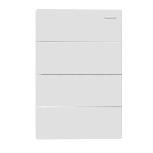 [MILAN-4CN-B] LLAVE DE LUZ ARMADA 4 PUNTOS BLANCO MILAN BASTIDOR METALICO - MACROLED