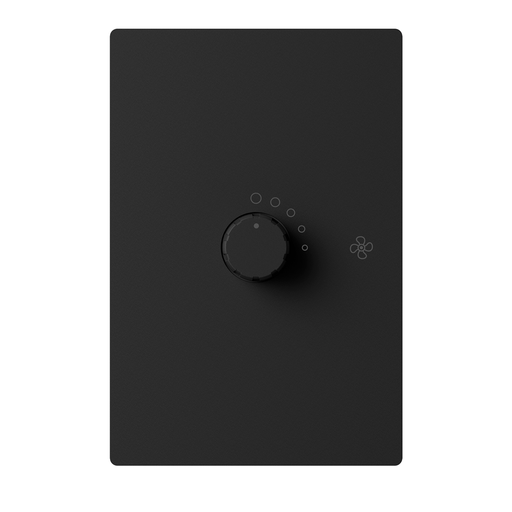 [MILAN-1V-N] LLAVE DE LUZ ARMADA VARIADOR VENTILADOR NEGRO MILAN BASTIDOR METALICO - MACROLED