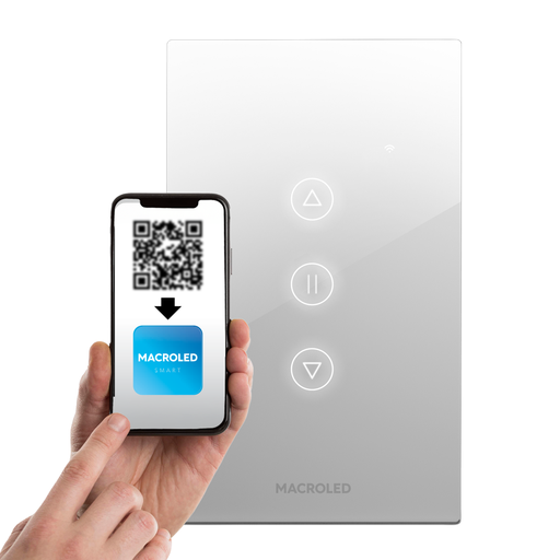 [ROMA-S-PER-B] LLAVE DE LUZ SMART PERSIANA BLANCO ROMA - MACROLED