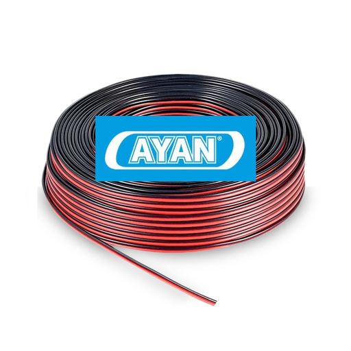 [AYN/PB2X0.50] CABLE PARALELO BICOLOR AUDIO 2X0.50MM (X100MTS) - AYAN CABLES