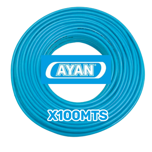 [AYN/AC1X4C] CABLE UNIPOLAR 4.00MM CELESTE (X 100MTS) - AYAN CABLES