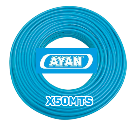 [AYN/AC1X1.5C-50M] CABLE UNIPOLAR 1.5MM CELESTE (X 50MTS) - AYAN CABLES