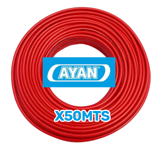 [AYN/AC1X1.5R-50M] CABLE UNIPOLAR 1.5MM ROJO (X 50MTS) - AYAN CABLES