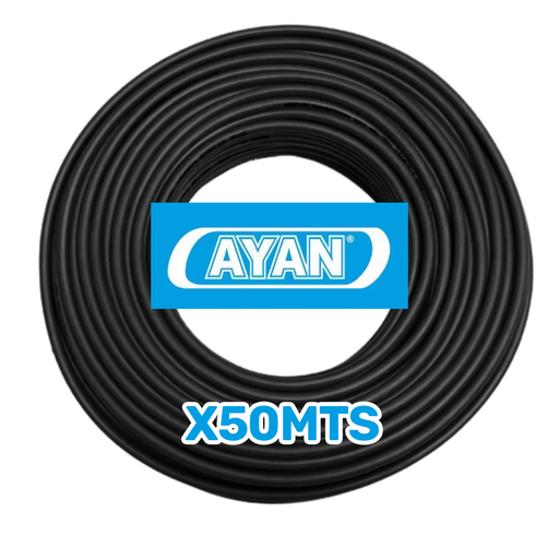 [AYN/AC1X2.5N-50M] CABLE UNIPOLAR 2.5MM NEGRO (X 50MTS) - AYAN CABLES