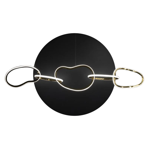 [19191/OR] COLGANTE LED 86W LUZ DIA/NEUTRA/CALIDA GARRID ORO TITANIO - 180 ILUMINACION