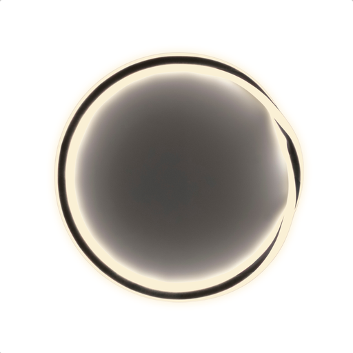 [19238/40] APLIQUE LED 30W LUZ DIA/NEUTRA/CALIDA DIAM 40CM TUNDRA M NEGRO - 180 ILUMINACION