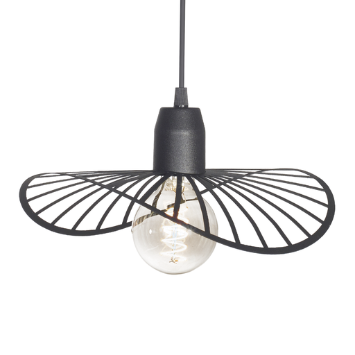 [C-160/30/NT] COLGANTE POTENZA 1 LUZ E27 30CM NEGRO - FERROLUX