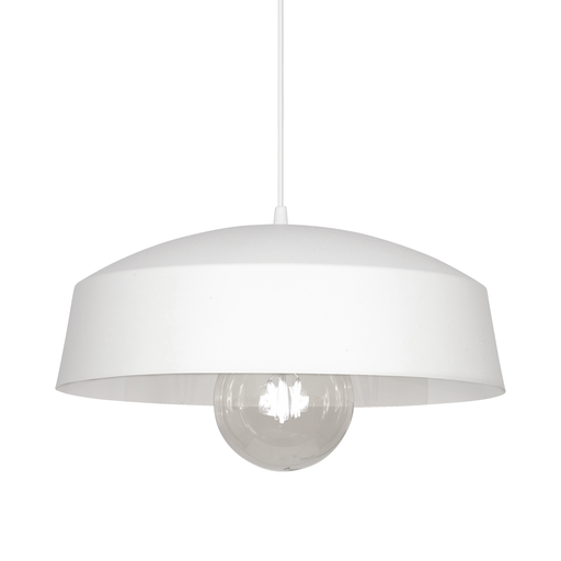 [C-1326/30/BT] COLGANTE CHIETI 1 LUZ E27 30X12CM BLANCO - FERROLUX