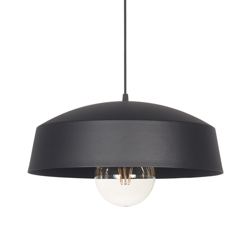 [C-1326/30/NT] COLGANTE CHIETI 1 LUZ E27 30X12CM NEGRO - FERROLUX