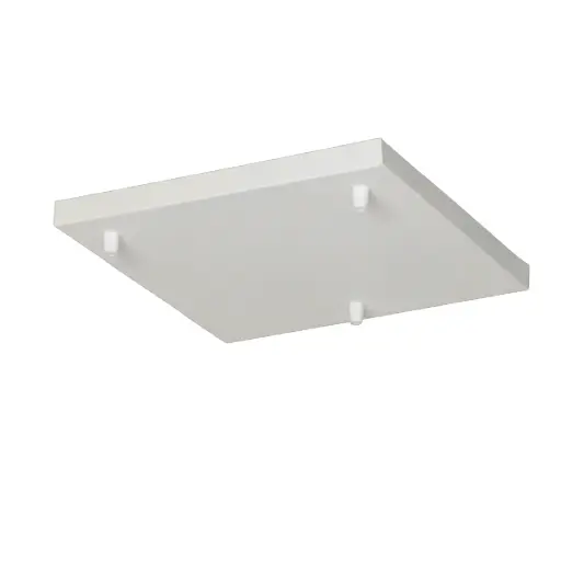 [X-32B/T] BASE CUADRADA PARA COLGANTE 3 LUCES SIN CABLE 30X30X2,2CM BLANCO - FERROLUX