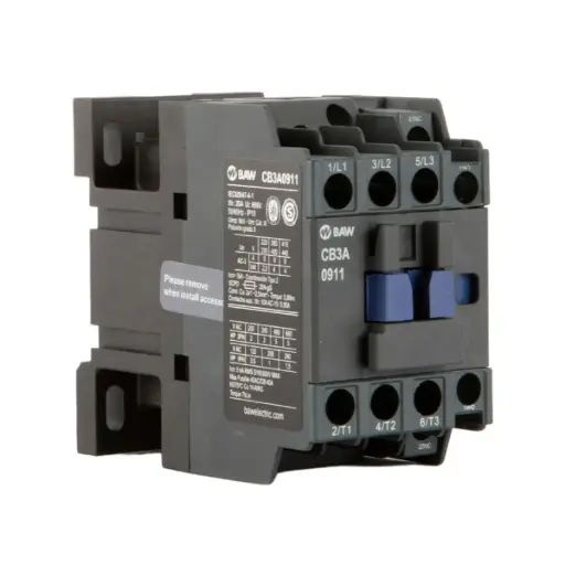 [CB3A0911M7] CONTACTOR 3P 4KW 9A 1NA+1NC 220VCA - BAW