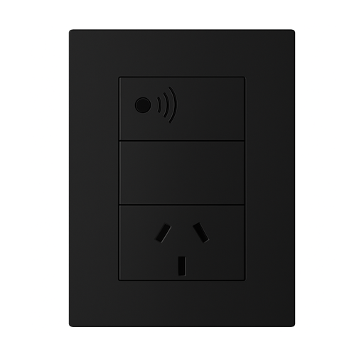 [KS40939] LLAVE ARMADA 1 PUNTO SMART 1 SALIDA + TOMA NEGRO - KALOP