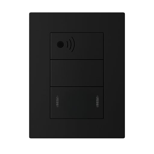 [KS40941] LLAVE ARMADA 1 PUNTO SMART 1 SALIDA + PUNTO COMBINADO NEGRO - KALOP