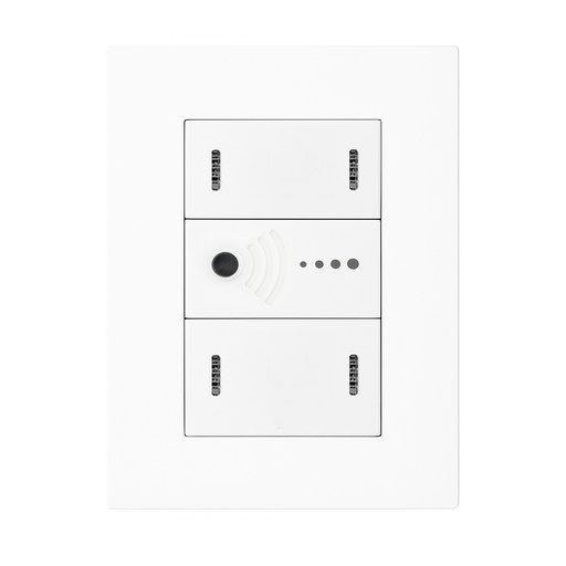 [KS40947] LLAVE ARMADA VARIADOR DE INTENSIDAD SMART 2 SALIDAS + 2 PUNTOS COMBINADOS BLANCO - KALOP